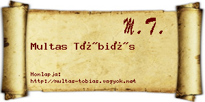 Multas Tóbiás névjegykártya